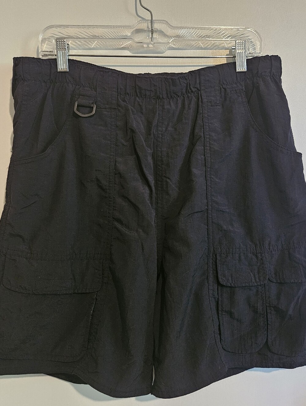 Vintage Sears Trader Bay Y2K Utility Cargo Shorts Mens Medium Nylon Outdoors